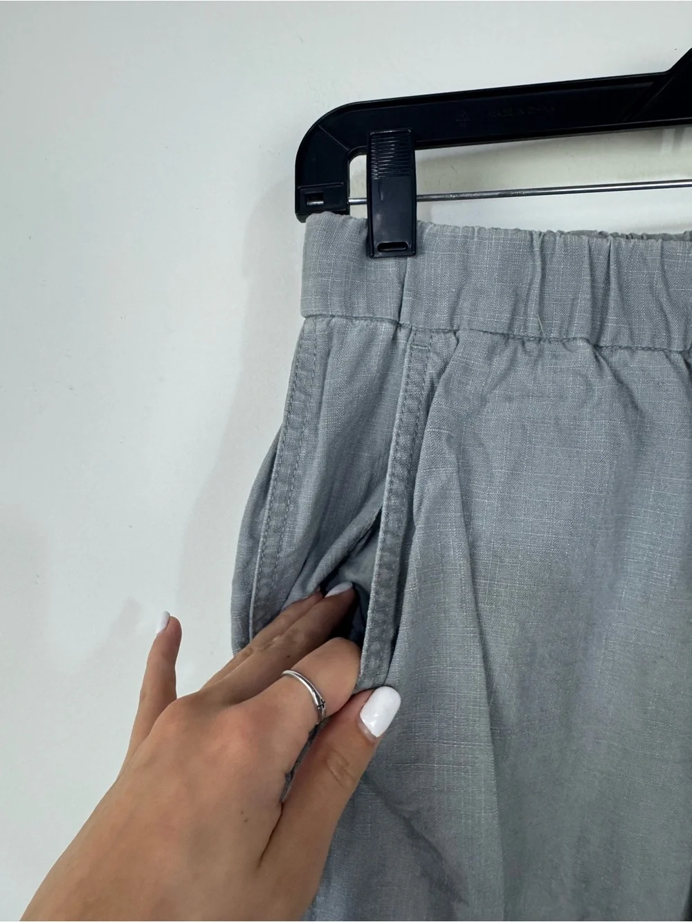 J.Crew Linen Blend Grey Gray Joggers Pants